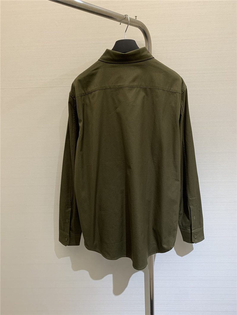 L0ew* embroidered logo cotton shirt replica d&g clothing