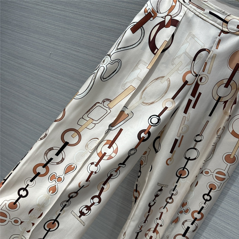 H**me5 silk straight wide leg pants replica designer clothes