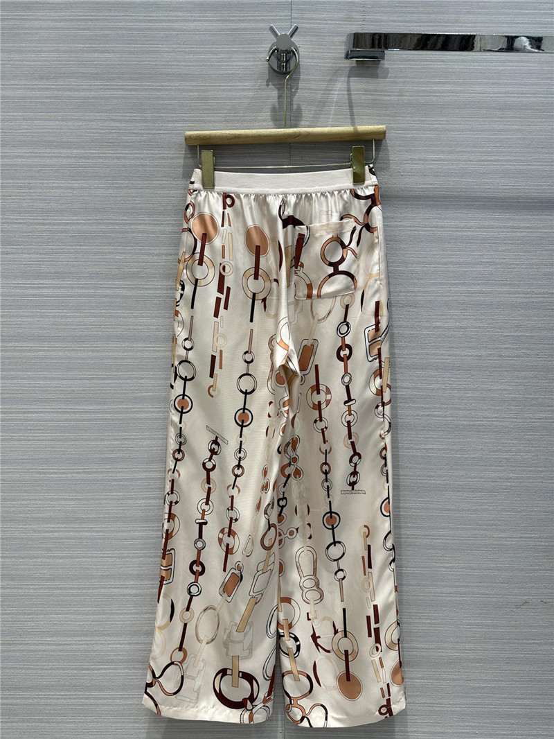 H**me5 silk straight wide leg pants replica designer clothes