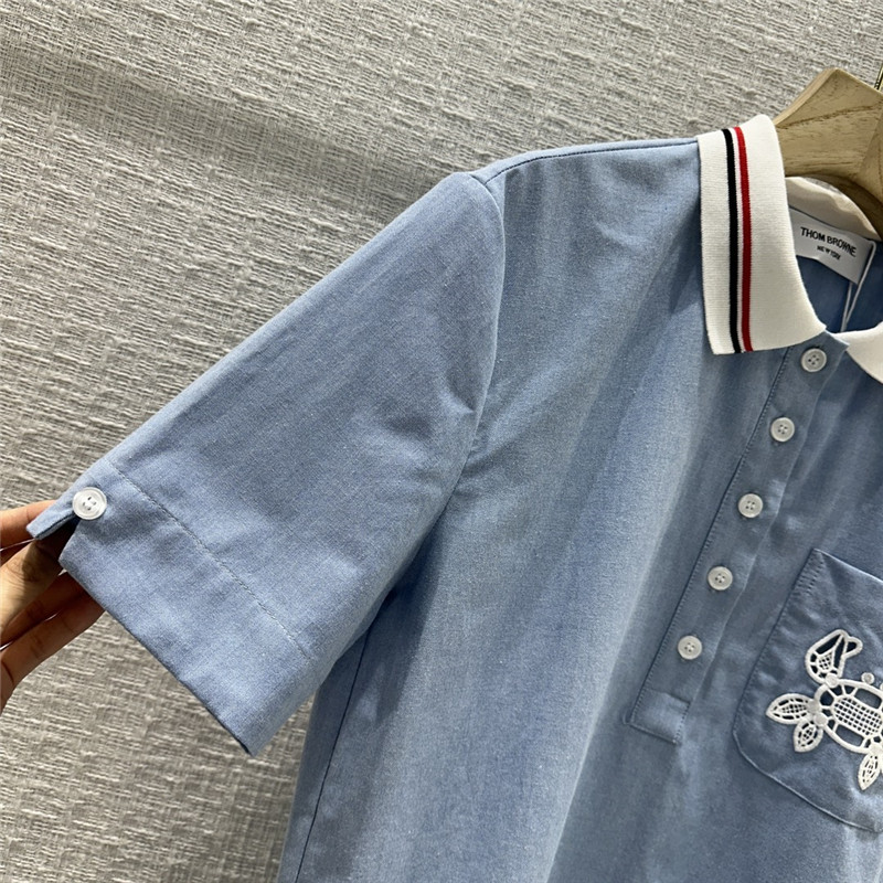 Thom Browne crochet pocket Polo collar dress replica clothing