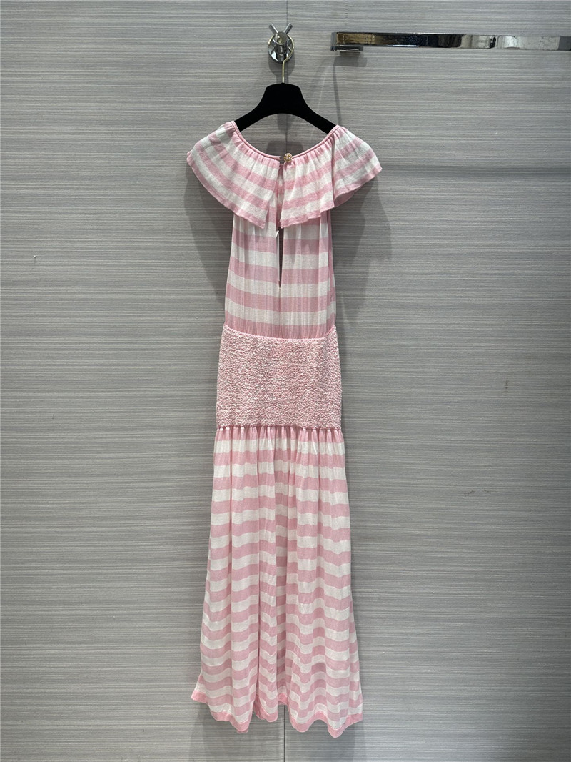 Ch**el striped knitted long skirt replica designer clothes