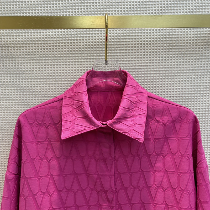 Va1e*ntin0 letter jacquard shirt replica d&g clothing