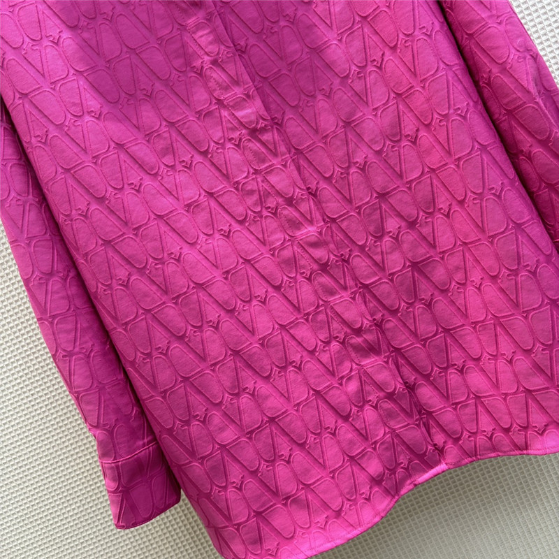 Va1e*ntin0 letter jacquard shirt replica d&g clothing