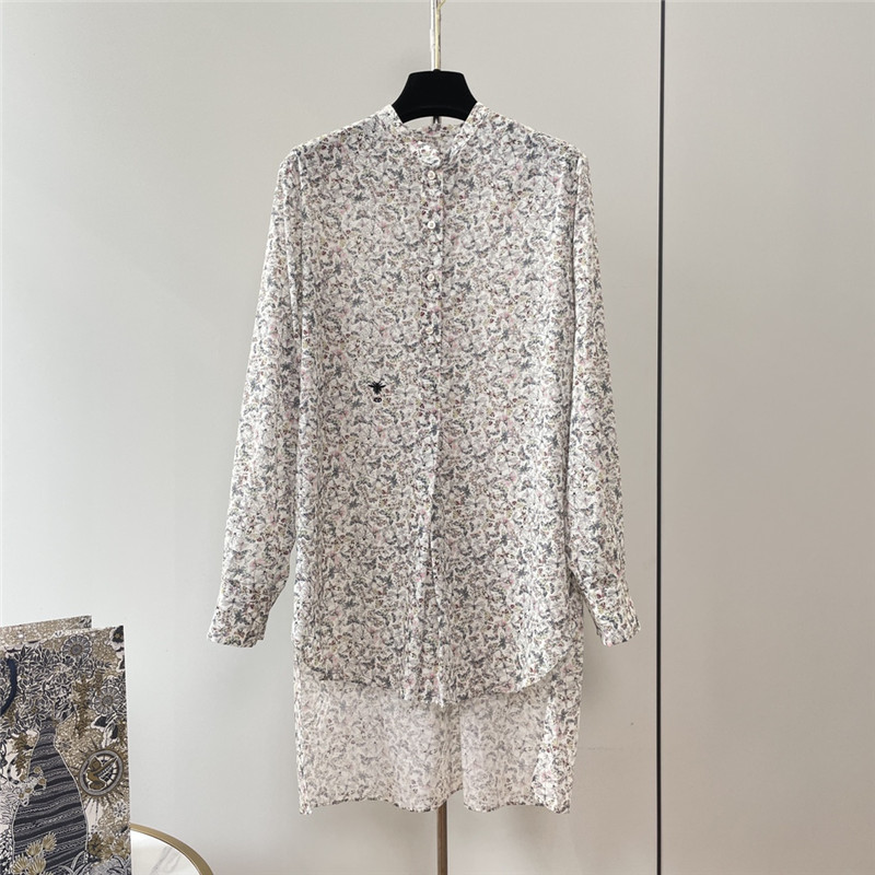 dior dragonfly print long sleeve shirt replica clothing
