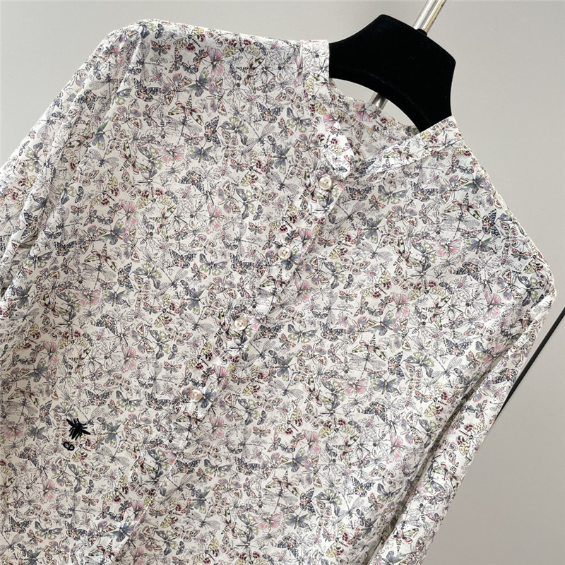 D10r dragonfly print long sleeve shirt replica clothing