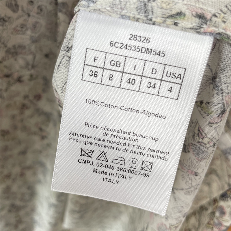 D10r dragonfly print long sleeve shirt replica clothing