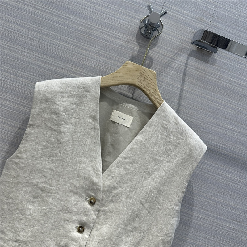 The R0w cotton and linen waistcoat suit replica designer clothes