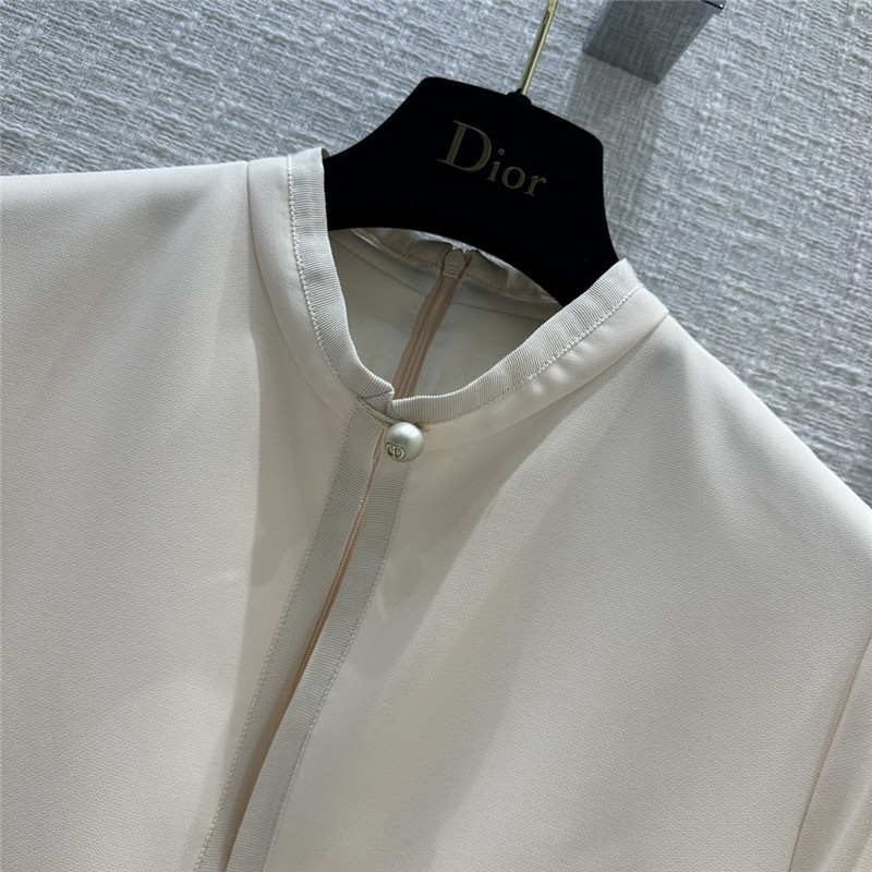 D10r small slit round neck dress replica clothes