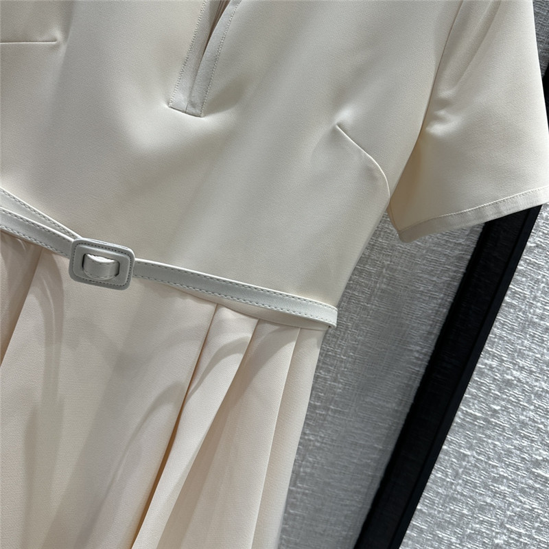 D10r small slit round neck dress replica clothes