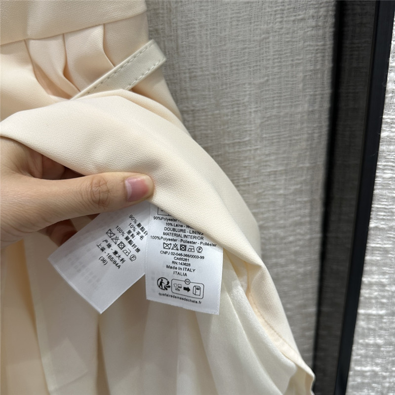 D10r small slit round neck dress replica clothes