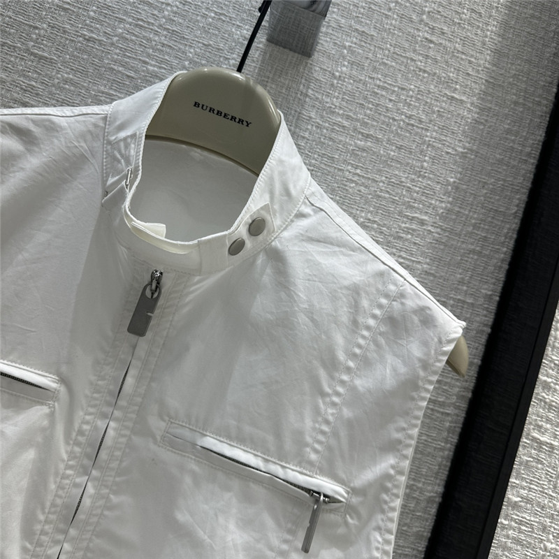 Bv*b*rry stand collar sleeveless shirt replica designer clothes