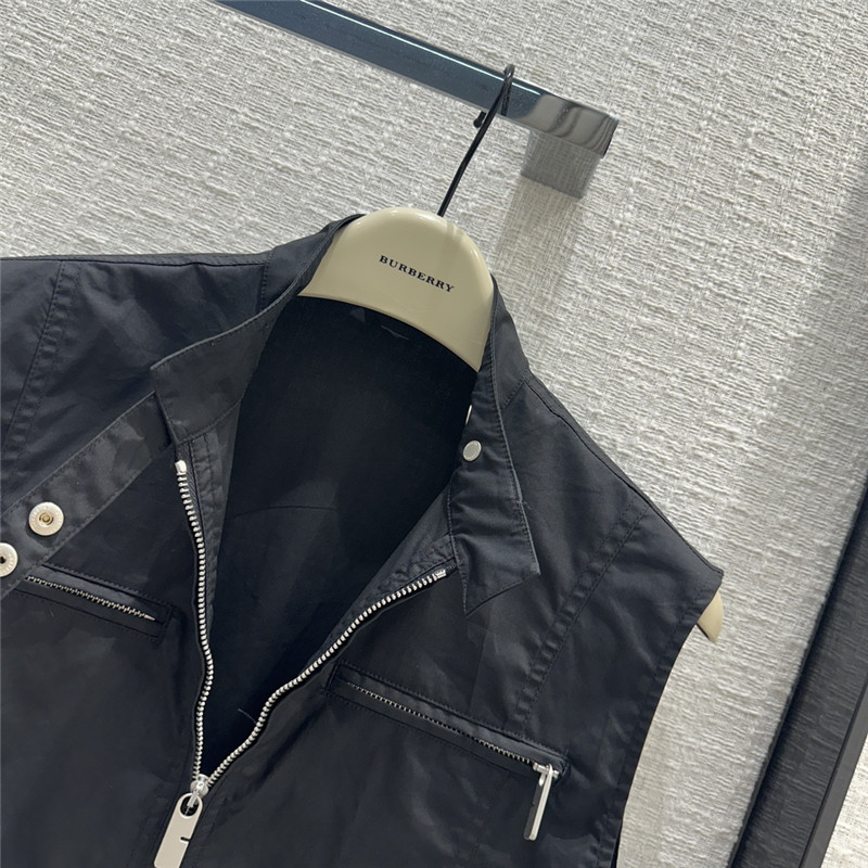 Bv*b*rry stand collar sleeveless shirt replica designer clothes