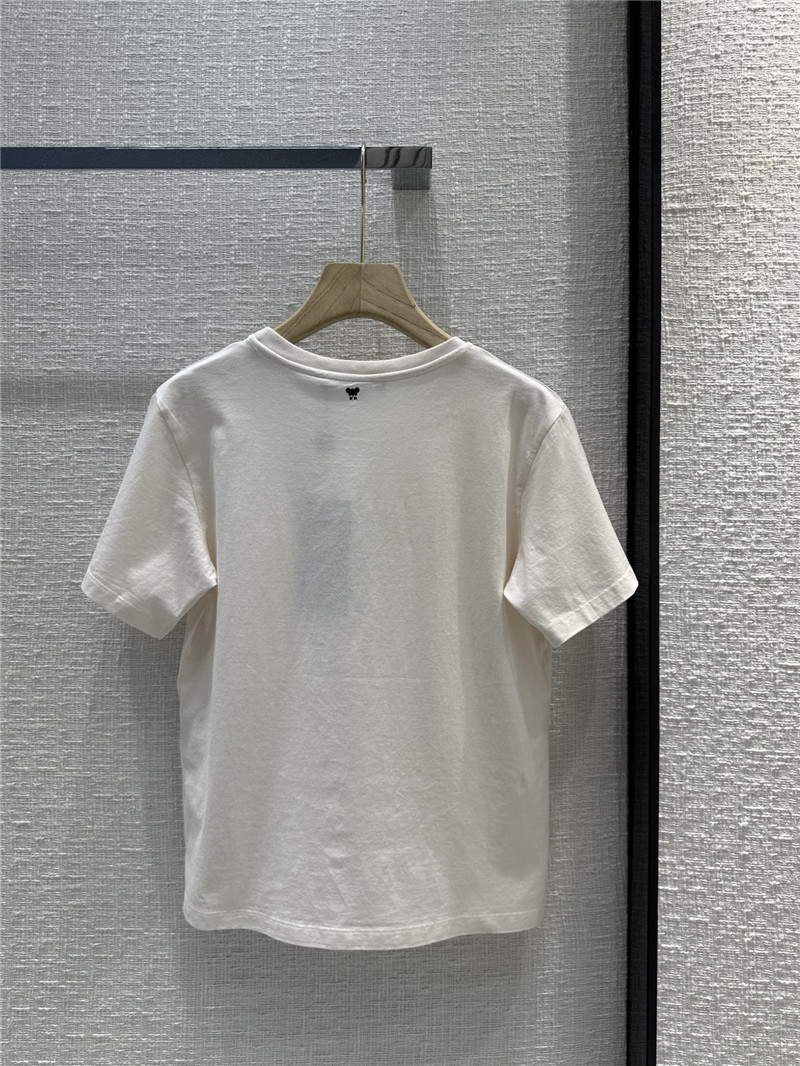 Vanitoo embroidered butterfly cotton T-shirt replica clothing