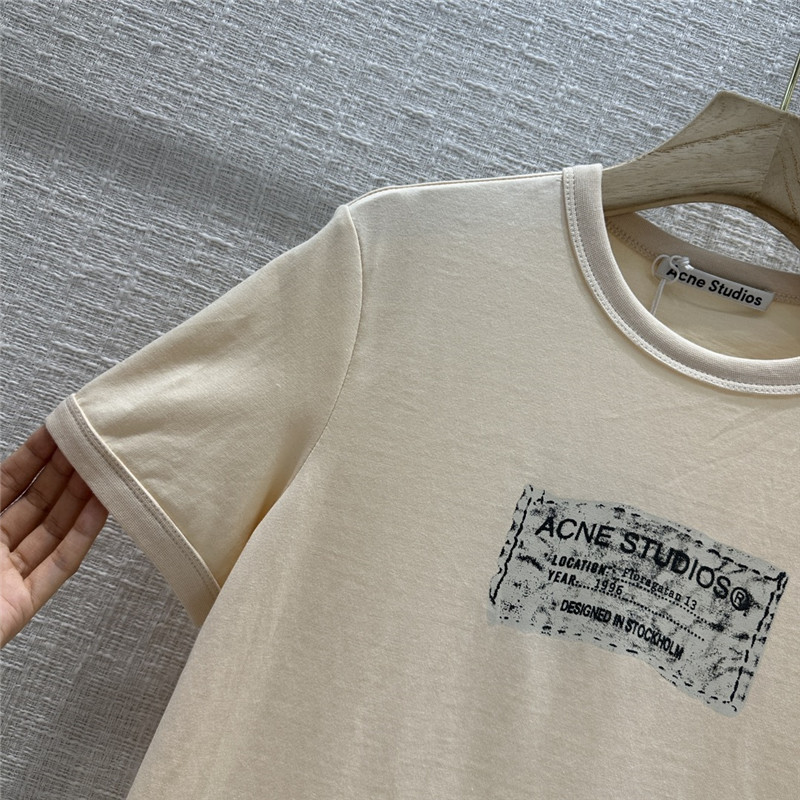 Acne Studios Minimal Logo Print T-Shirt