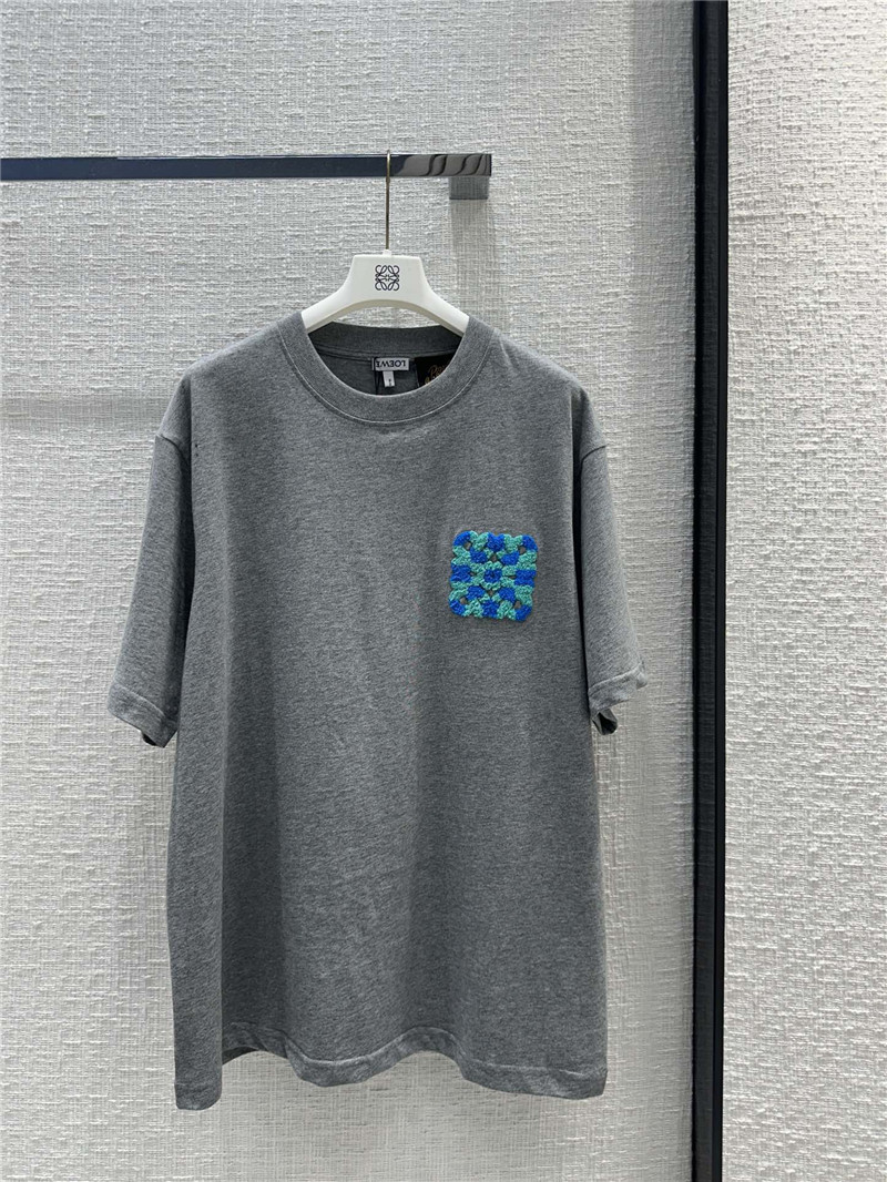 loewe! Toothbrush embroidered large logo T-shirt replica clothes