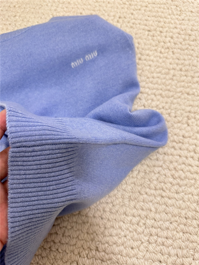 M1um1u cashmere short sleeve replica d&g clothing