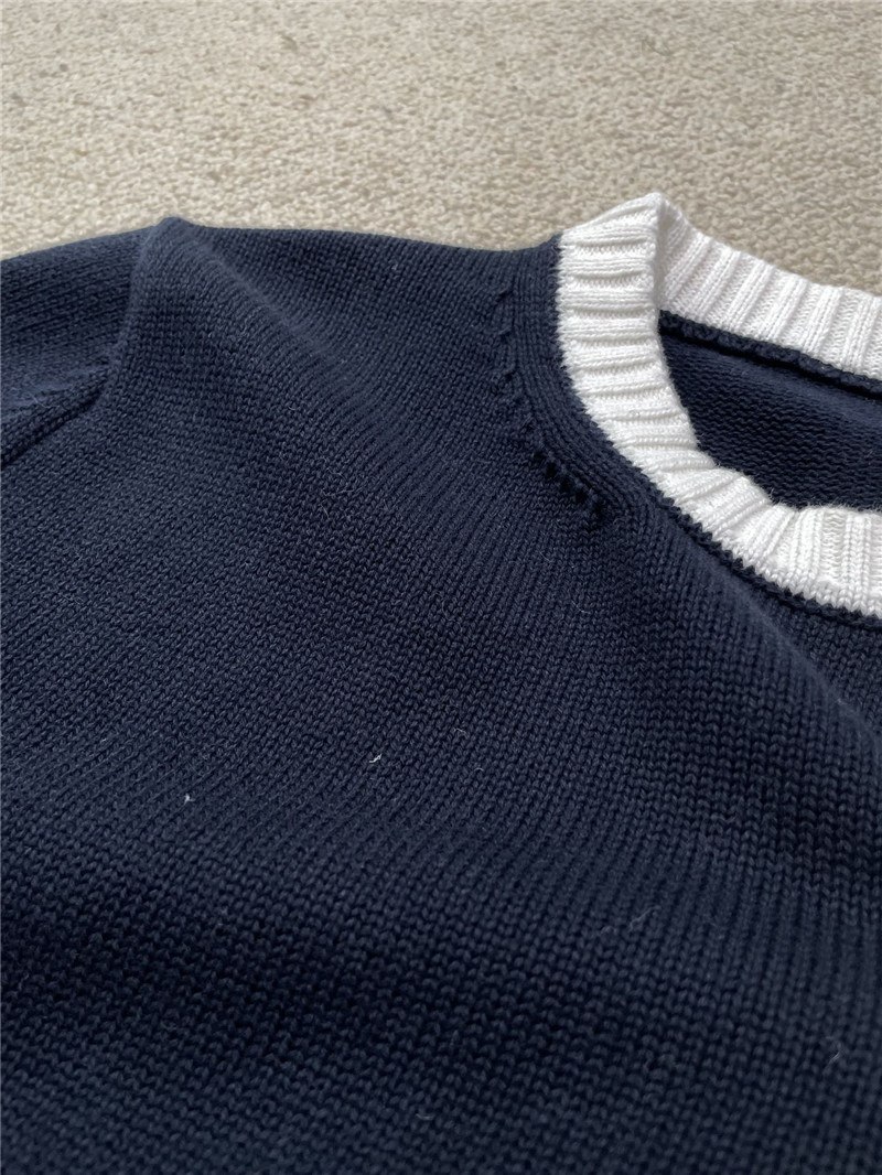 Thombrowne knitted crew neck pullover replica d&g clothing