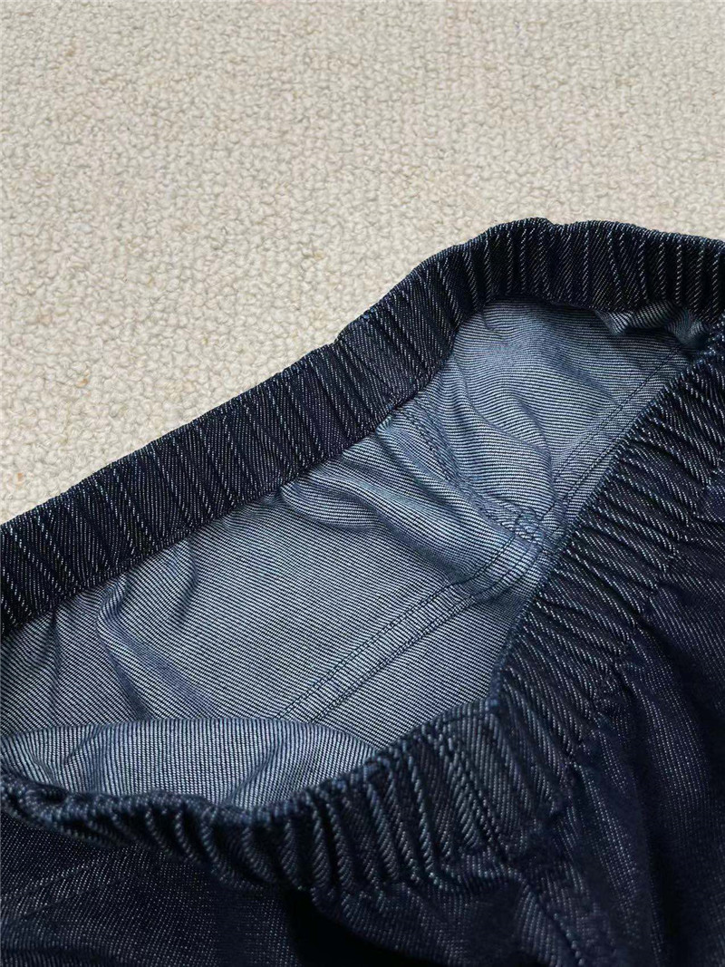 The R0w silk denim wide leg pants replica clothing