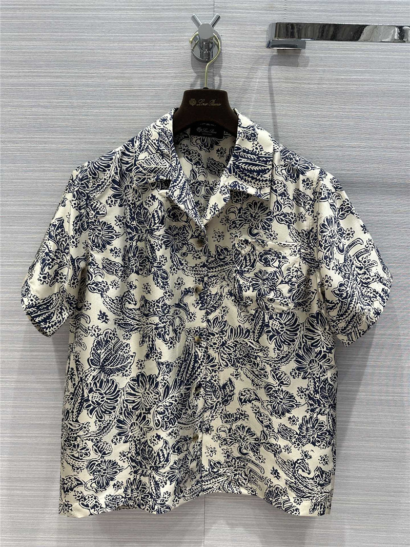 loro piana mulberry silk short-sleeved shirt replica d&g clothing