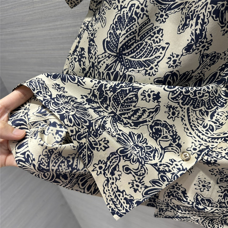 L0r0 P1ana mulberry silk short-sleeved shirt replica d&g clothing