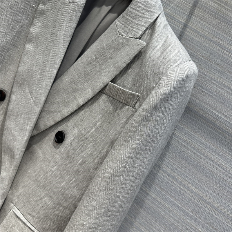 BC herringbone cotton and linen blazer replica clothing