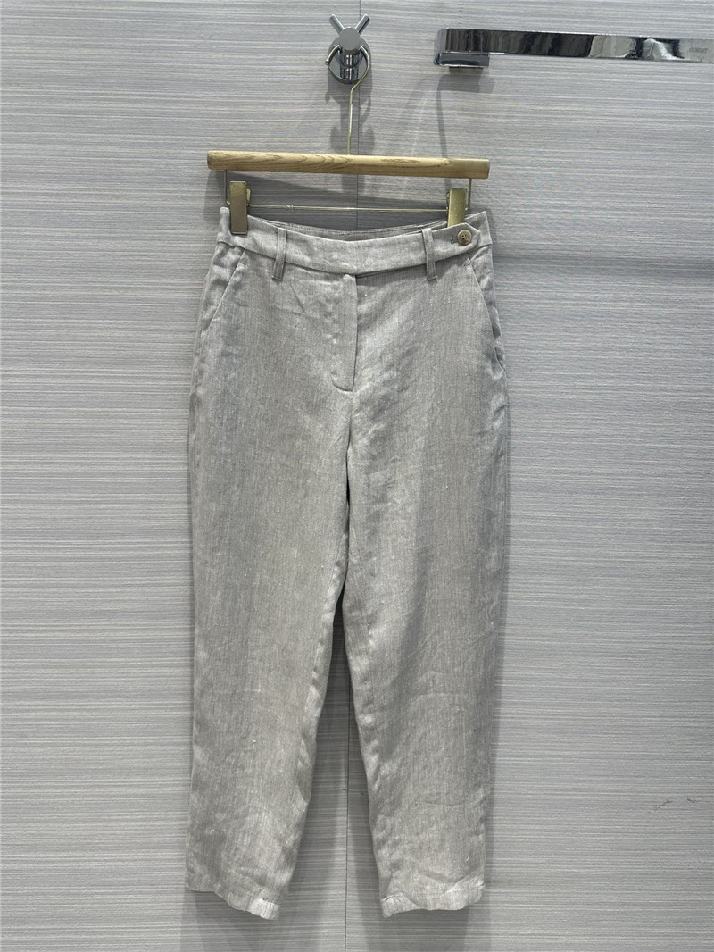 BC herringbone cotton and linen suit pants replica d&g clothing