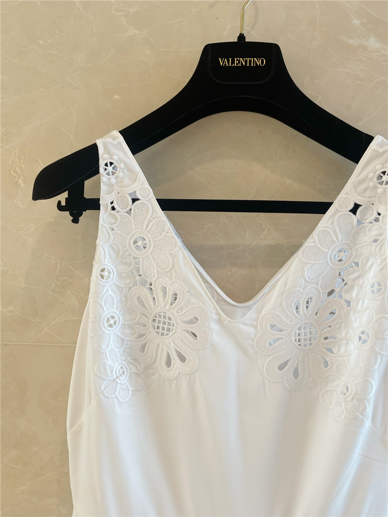 Va1e*ntin0 hollow floral dress replica designer clothes