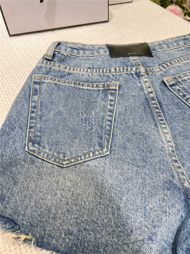 A1exa*der wang raw edge denim shorts replica clothing
