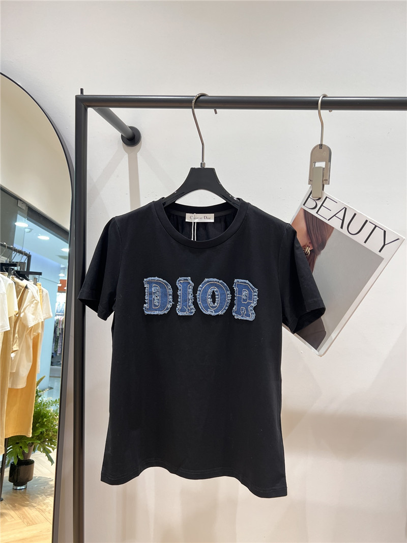 dior appliqu¨¦ short-sleeved T-shirt replica clothing