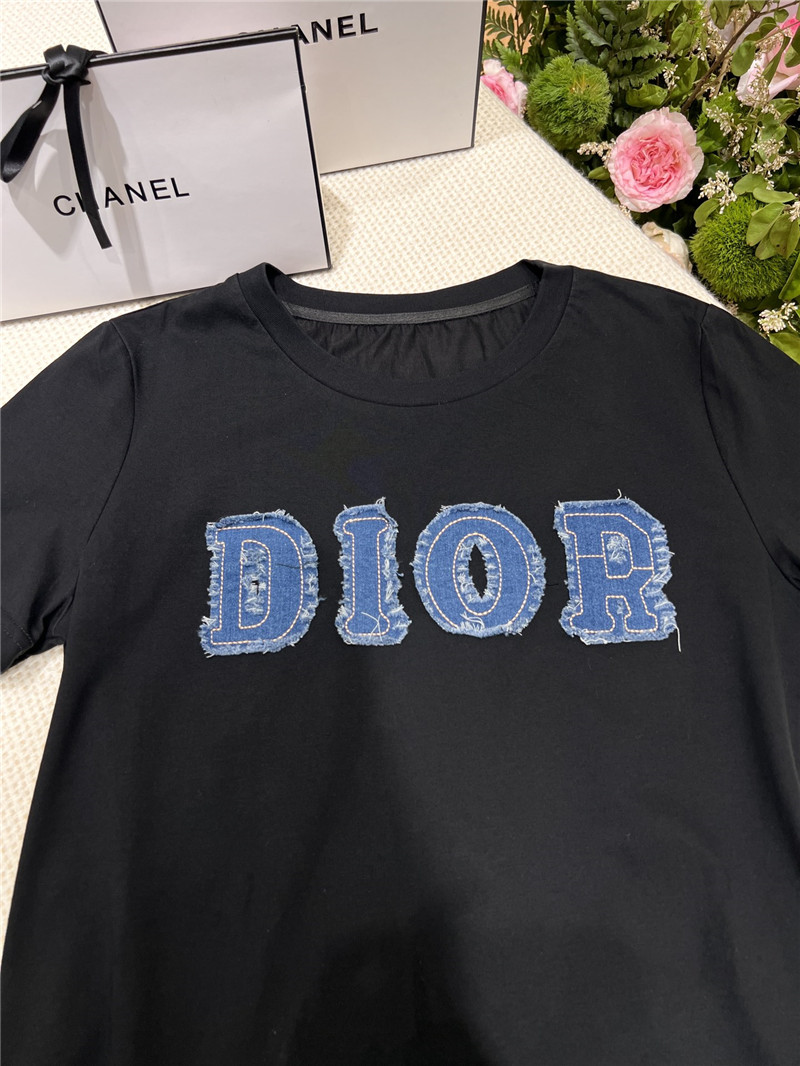 dior appliqu¨¦ short-sleeved T-shirt replica clothing