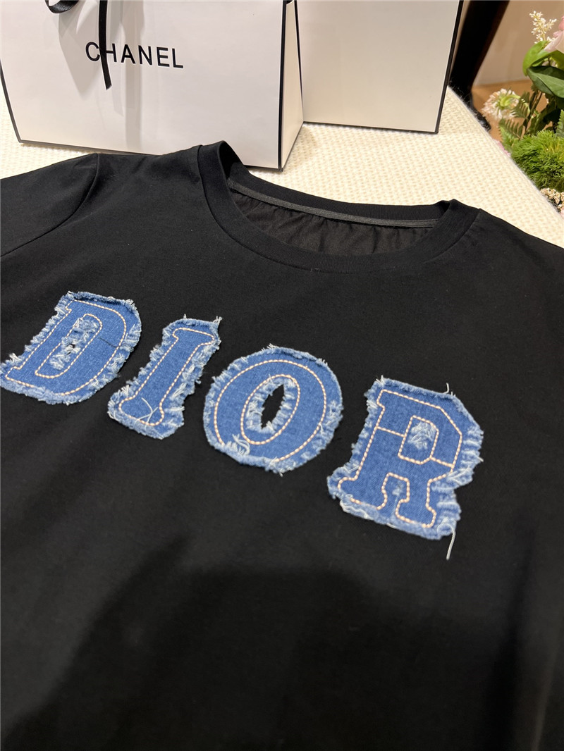 dior appliqu¨¦ short-sleeved T-shirt replica clothing