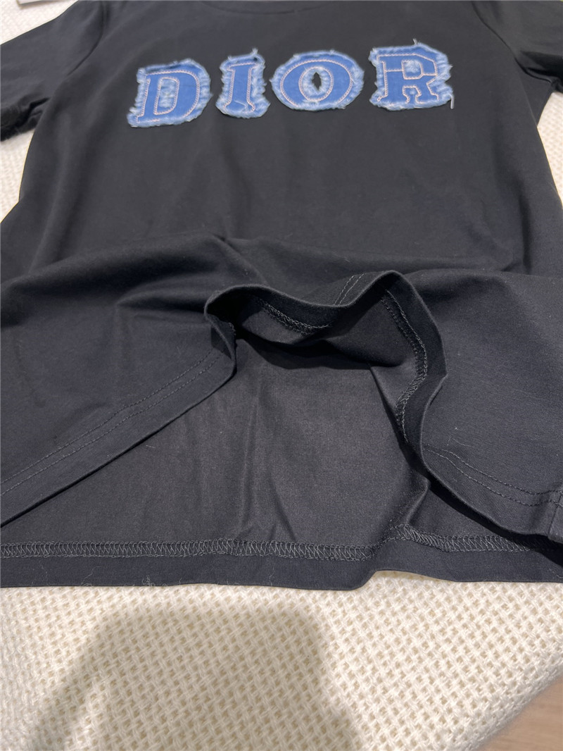 dior appliqu¨¦ short-sleeved T-shirt replica clothing