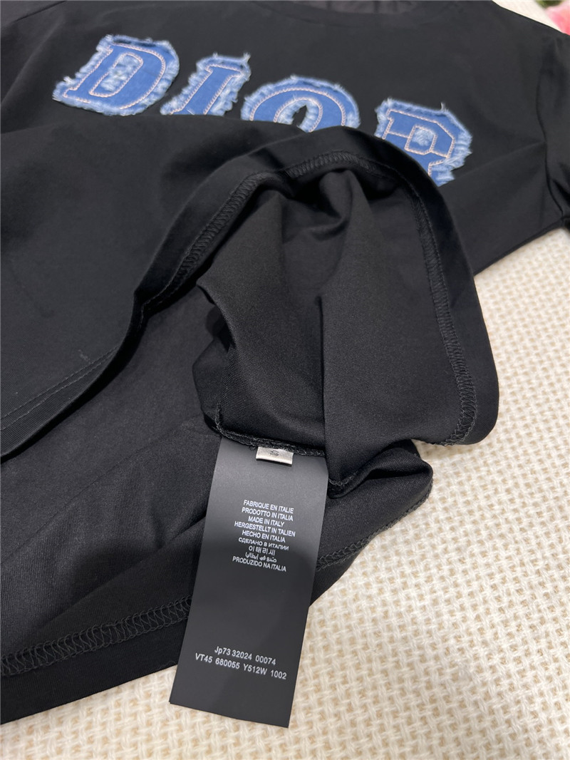dior appliqu¨¦ short-sleeved T-shirt replica clothing