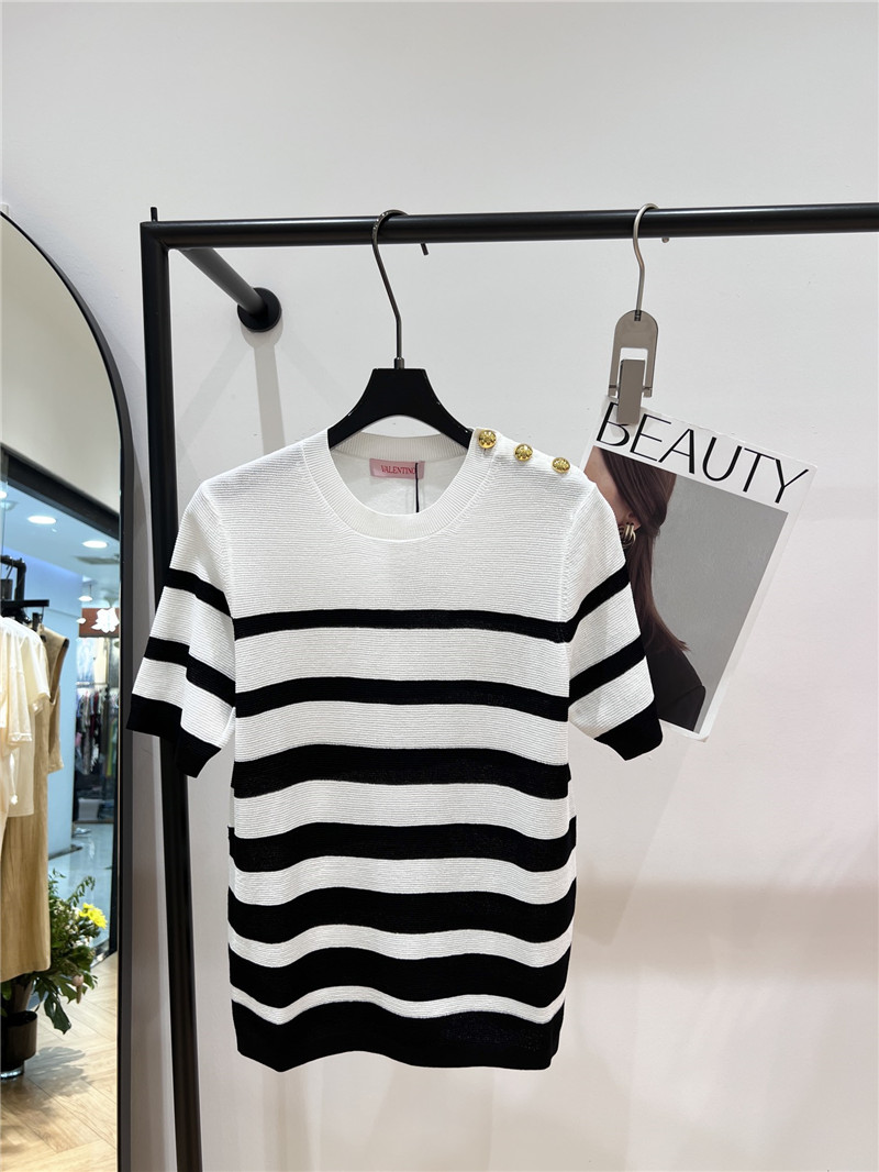 valentino knitted striped top replica d&g clothing