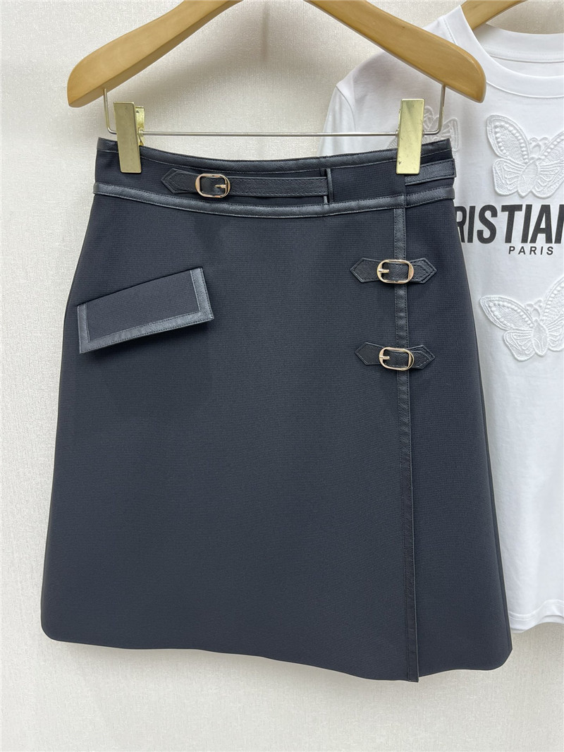 Gucci leather button skirt replica d&g clothing