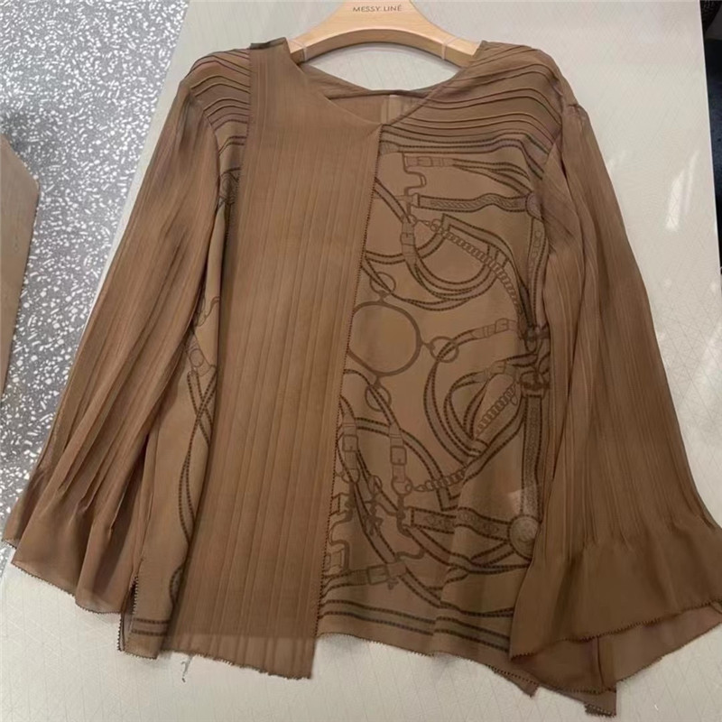 H**me5 printed silk shirt replica designer clothes