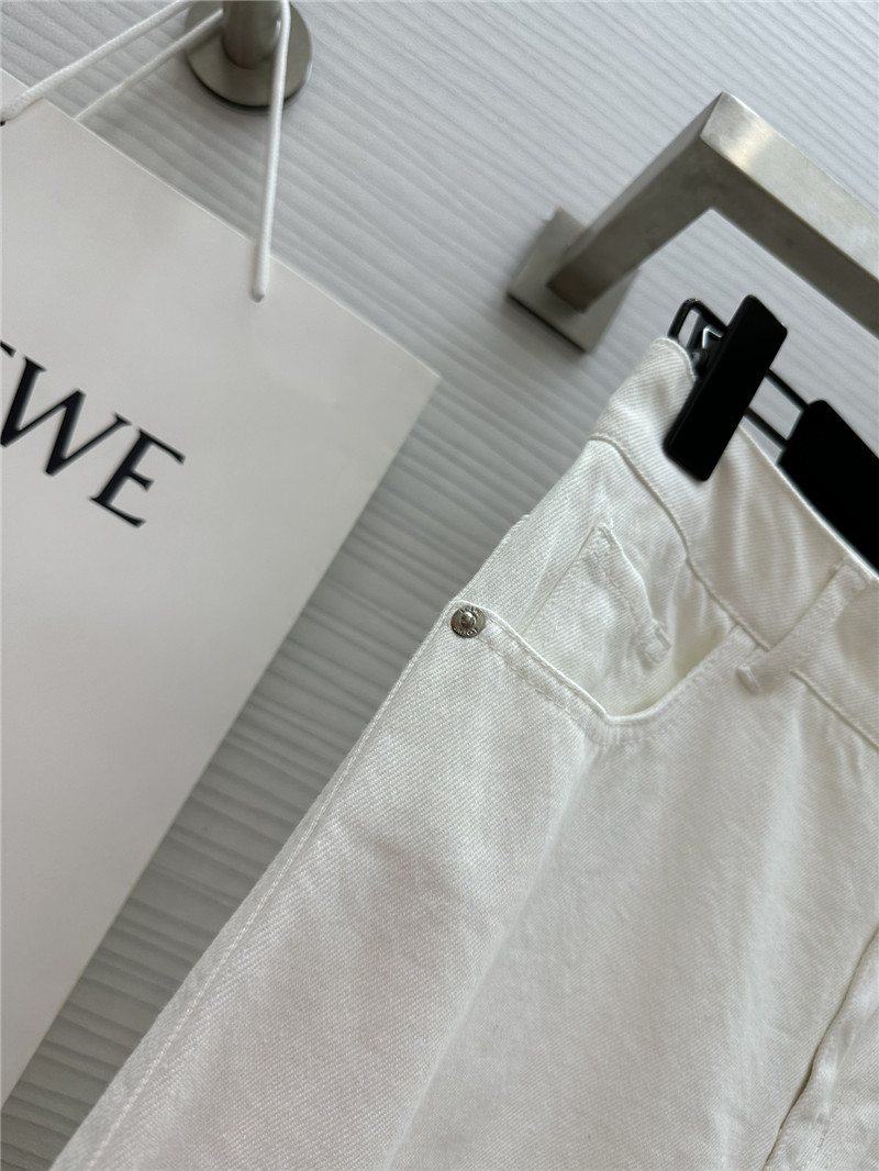 L0ew* denim skirt with slit design replica d&g clothing