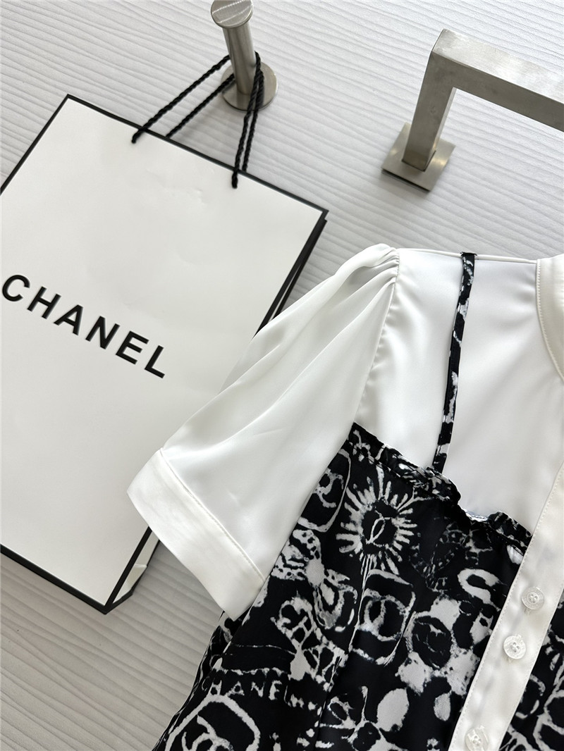 Ch**el fake two piece shirt replica clothing