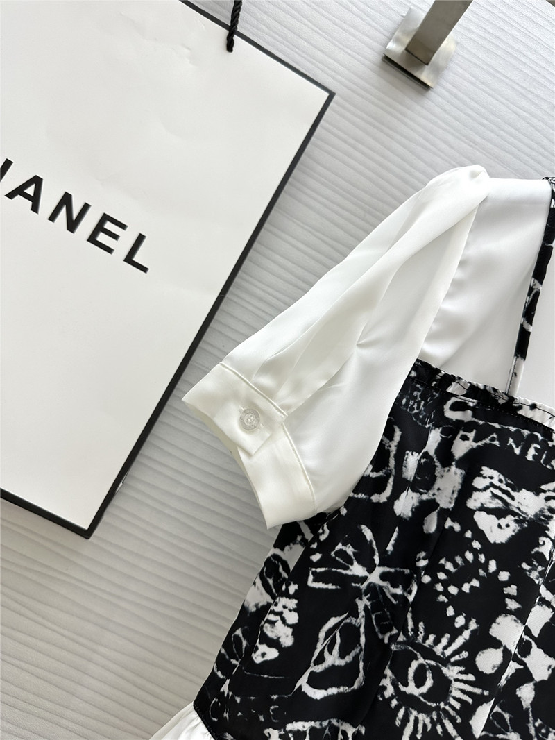 Ch**el fake two piece shirt replica clothing