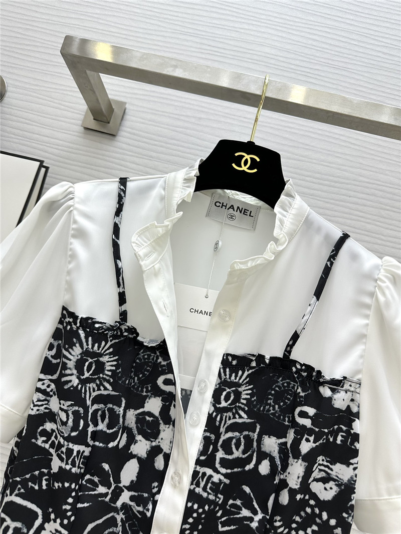 Ch**el fake two piece shirt replica clothing