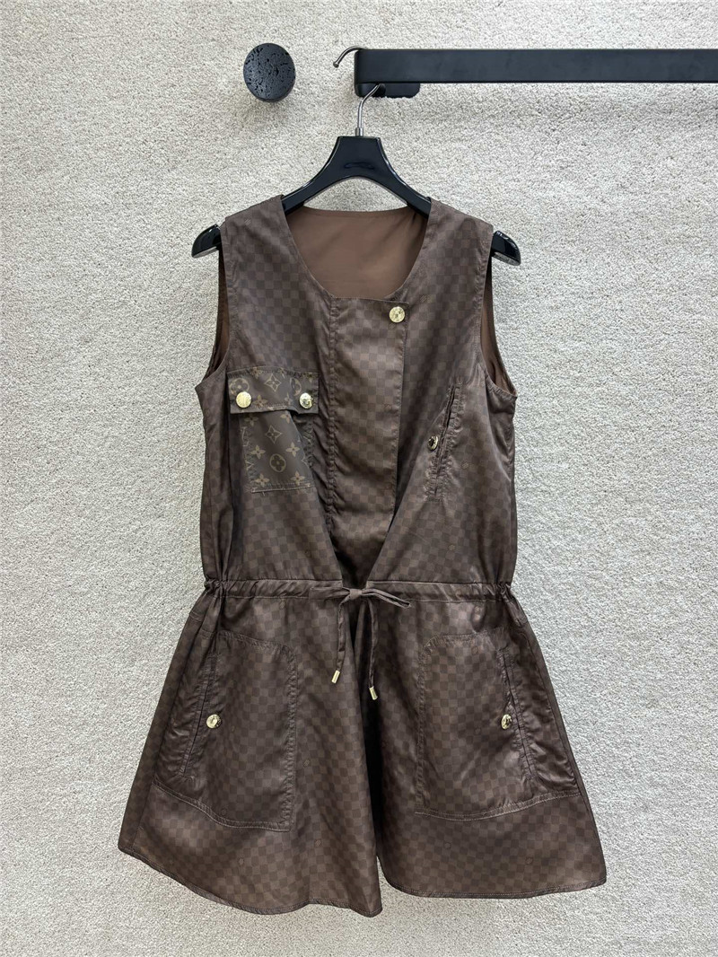 louis vuitton LV drawstring dress replica clothes