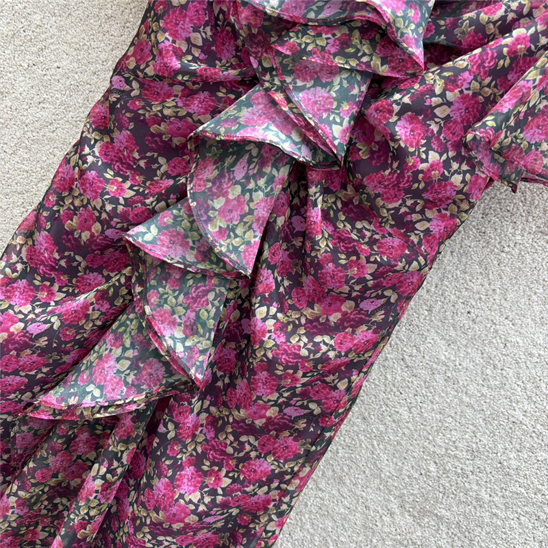 Gvc*1 red rose dress replica d&g clothing