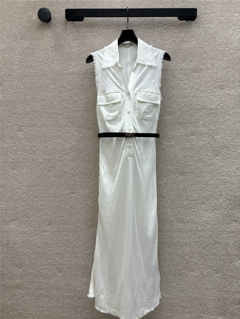 YSL French V-neck dress replica designer clothes