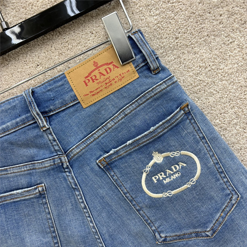 Pra*a a-line denim shorts replica d&g clothing