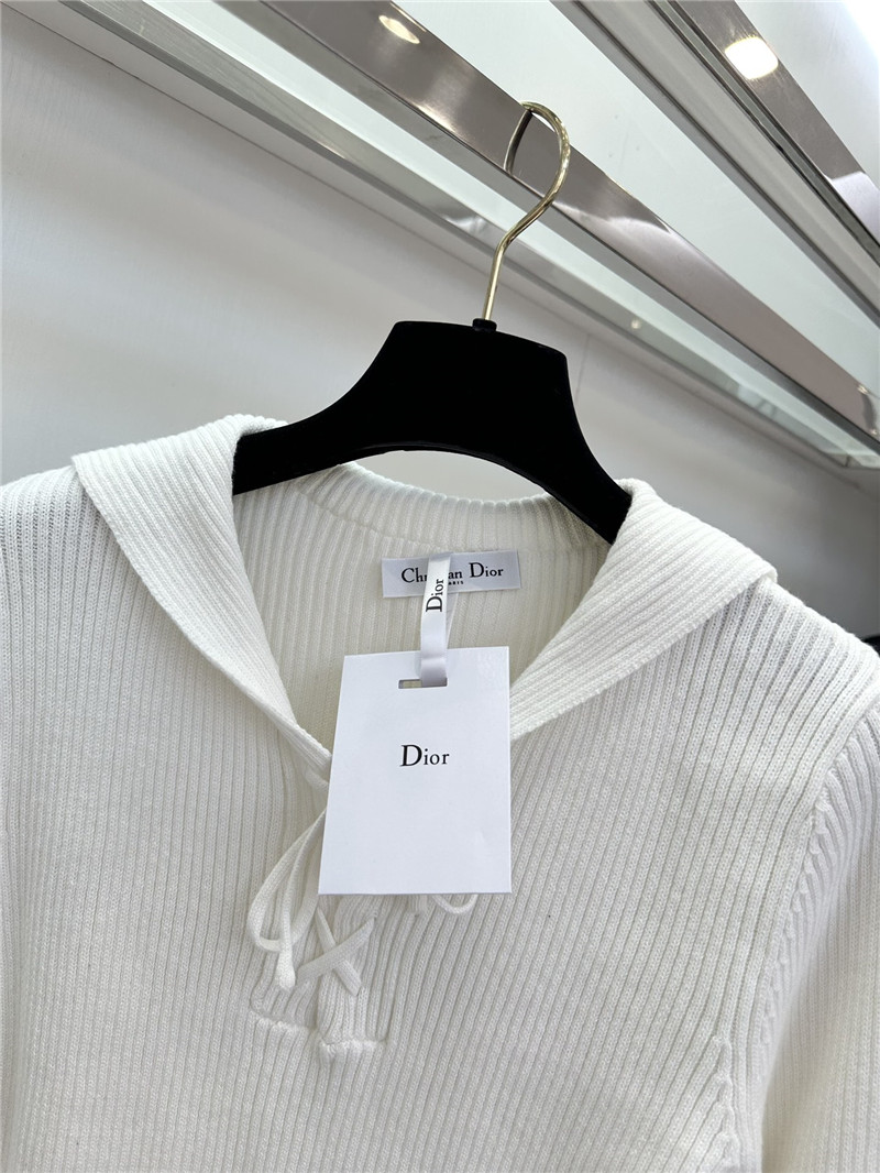 D10r navy lapel sweater replica designer clothes