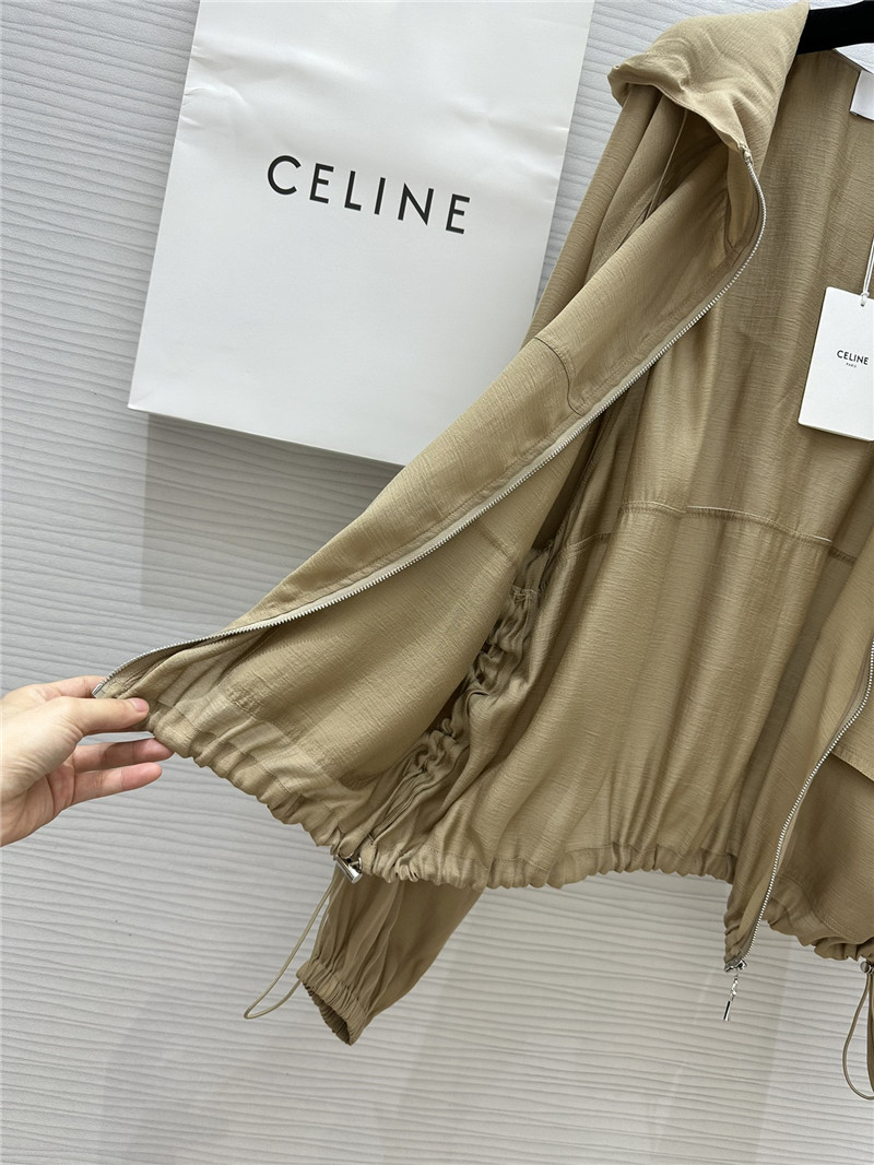 Ce1i*e tencel hooded jacket + shorts set replica clothing sites