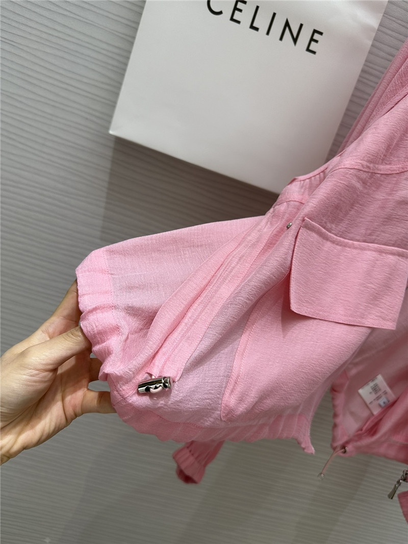 Ce1i*e tencel hooded jacket + shorts set replica clothing sites