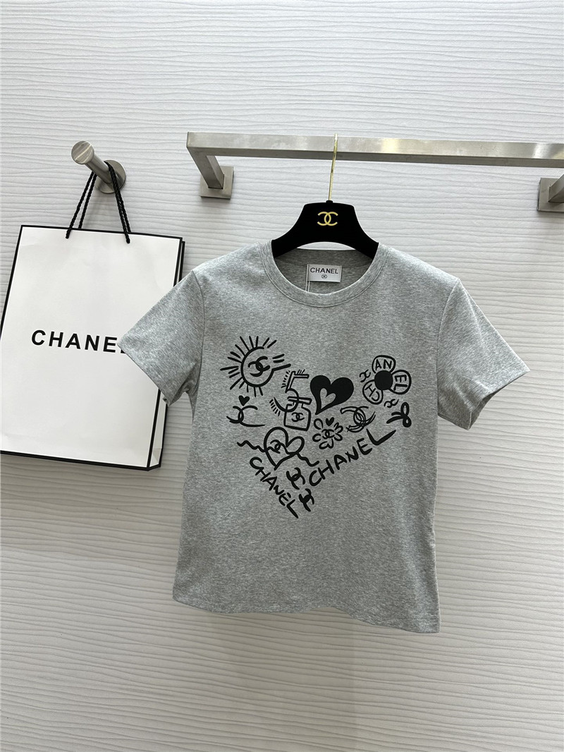 Chanel graffiti art short T-shirt replica clothes