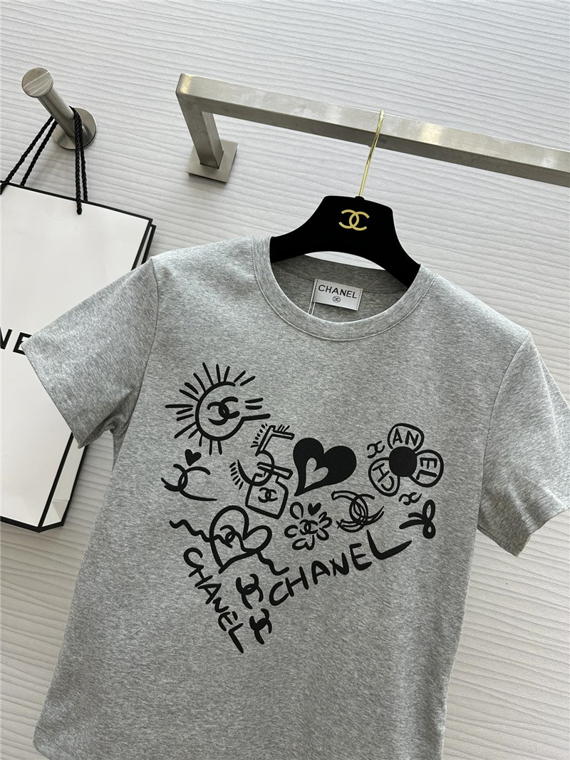 Ch**el graffiti art short t-shirt replica clothes