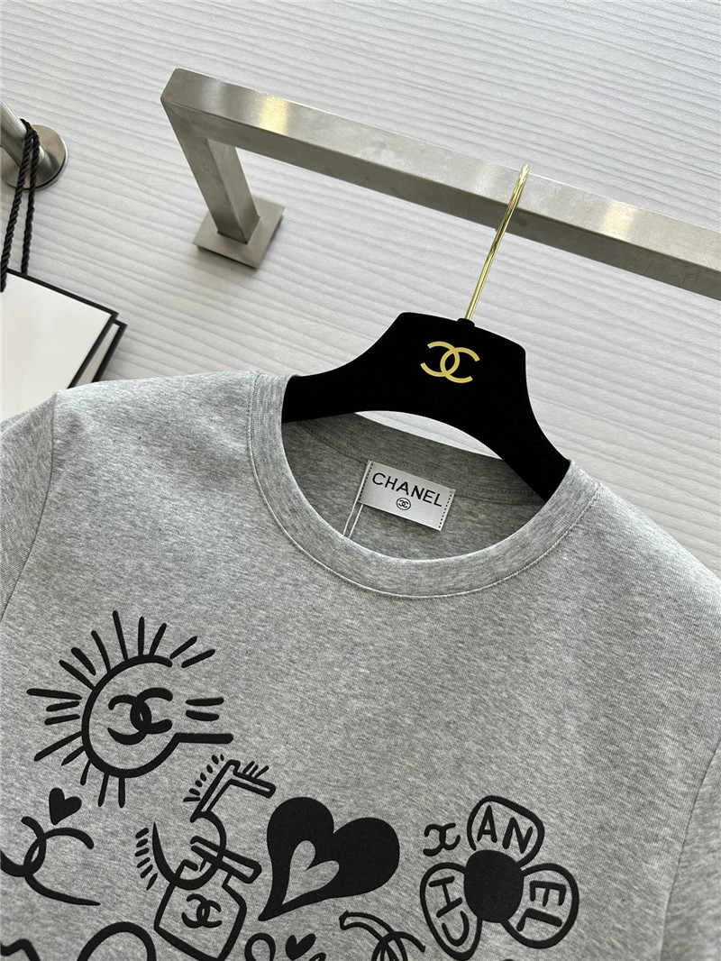 Ch**el graffiti art short t-shirt replica clothes